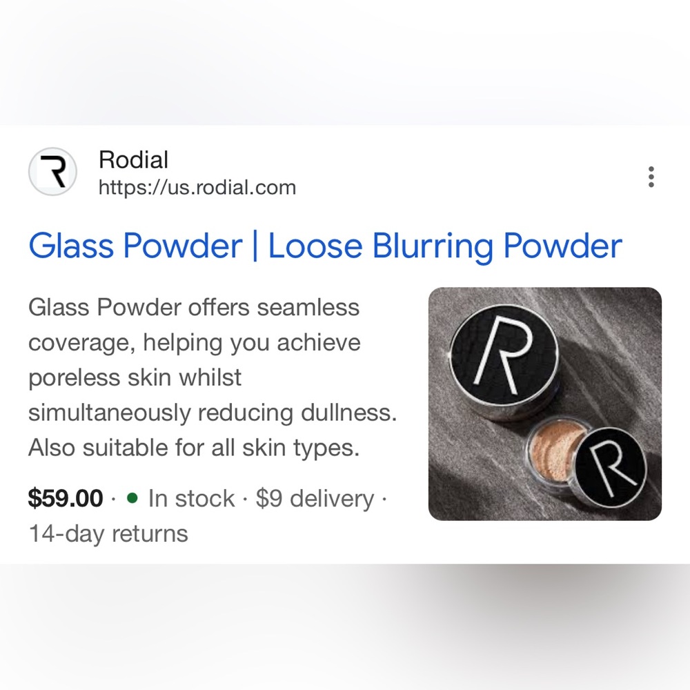 Rodial - Glass Powder Loose Blurring Powder - Picture 4 of 4